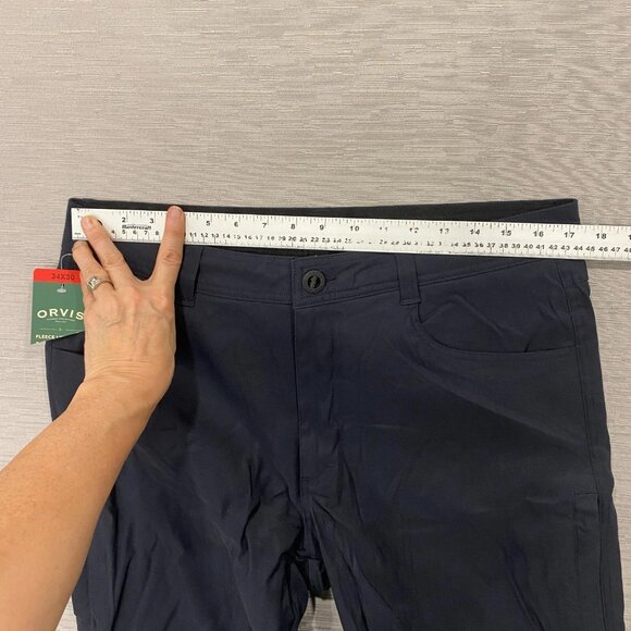 Orvis Fleece Lined Tech Pants Mens 34 x 30 Black Water Repellent Insulated - Picture 10 of 15